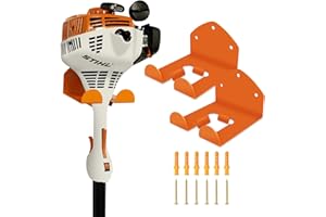 AFANSO Garage Storage Garage Organizer Trimmer Rack Garden Power Tool Hanger for Grass Trimmer, Hedge Trimmer, Garage Wall, Garage Trimmer, Garden Tools, 2 Pack