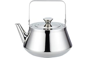 SANQIAHOME Théière en acier inoxydable de 2,0 l avec infuseur. Un style moderne et minimaliste