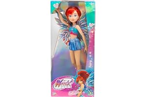 WINX CLUB Winx – Bloom Fata, Bambola 27 cm con Ali Removibili e Look da Fata del Fuoco, Snodata, Giocattolo per Bambina e Bambini dai 4 Anni in su