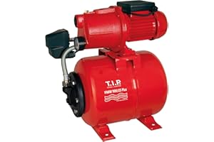 T.I.P. Hauswasserwerk Guss 2800 l/h Fördemenge 42 m Höhe 600 W 18 l Druckkessel Robuste und Laufruhige Pumpe für Bewässerung und Druckerhöhung, HWW 900/25, 31300