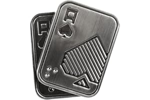 DXiongW Metal Poker Fidget Slider 4x3cm Slider Magnetico Fidget Spinner Poker Fidget Slider Toy Poker Card Fidget Toy per il Calo Dello Stress D'ansia Giocattoli da Banco - A