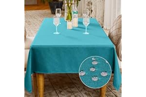 BALCONY & FALCON Mantel Impermeable Mantel Rectangular de Cocina para Fiesta Comedor Cumpleaños Navidad Boda