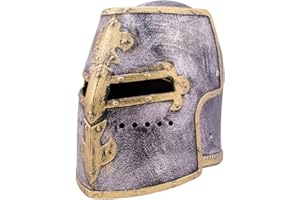 Holzspielerei Templer - Casco de caballero para niños a partir de 3 años, con visera