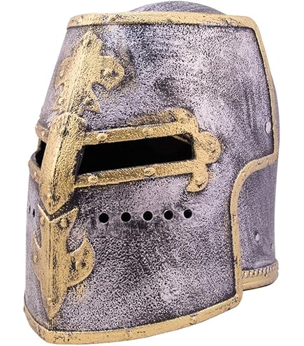 Relaxdays Ritter Helm Mit Visier - Mittelalter Helm Für Fasching & Karneval