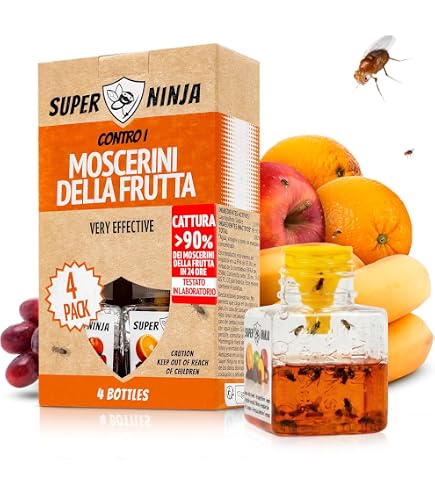 Rotolini Acchiappamosche, Trappole Mosche,Strisce Cattura Mosche,Trappola Mosche per Frutta