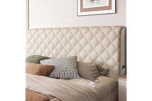 AYUOEODM Pokrowiec na zagłówek łóżko, poszewka na zagłówek, miękki aksamitny materiał, wyściełany zagłówek łóżka, rozciągliwy, nadaje się do prania, all-inclusive pyłoszczelny pokrowiec ochronny (kolor: