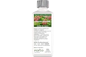 POFLO Engrais pour érable, érable du Japon, érable nain, engrais liquide, érable japonais, engrais complet HIGHTECH NPK (250ml)