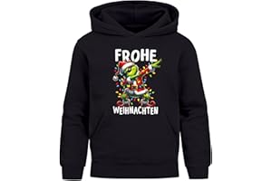MoonWorks® Kinder Hoodie Weihnachtspullover Jungen Mädchen Dabbing Grinch Lustig Weihnachtsoutfit Kinder