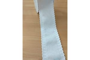 NASTRIFICIO ROSSI SAS Nastro tela aida punto croce IRIS 2,5 m (52 mm, 000)