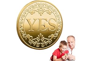 GENERIC Yes or No Coin - Metal Decision Maker Lucky Coin | Yes or No Collectible Coin, Decision Maker Lucky Coin, Yes/no Decision Coin, Choice Coin for Collector, Friends