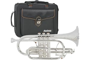 Montreux Concert Series Intermediate Advanced Bb Cornet with Premium Carry Case, Mouthpiece - Silver Plate Brass, 4.75 inch / 12 cm Bell, B Flat