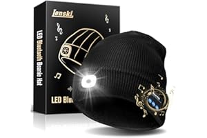 Lenski Geschenke für Männer, Bluetooth Mütze Beanie Herren mit LED Licht, Geschenke für Papa, Gadgets Männertag Geschenke, Vatertagsgeschenke für Papa, Geburtstagsgeschenk für Männer, Camping Gadgets
