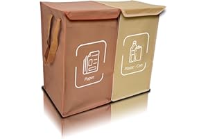 NYIKA Borse Raccolta Differenziata, Differenziata 2 Contenitori, Contenitori Raccolta Differenziata, Cestino Differenziata, Raccolta Differenziat Interno, Contenitori Spazzatura Differenziata