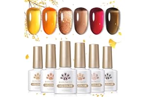 BORN PRETTY 10ML Pintauñas Semipermanentes Esmalte Semipermanente para Uñas Esmalte Uñas Kit Manicura Semipermanente Uñas de Gel