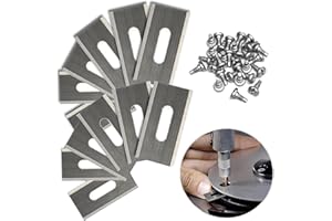 Kjzeex Replacement Robot Lawnmower Blades for Robotic Lawnmower, 32 Pack Lawn Mower Blades for Husqvarna Automower/Gardena Robotic (Silver)