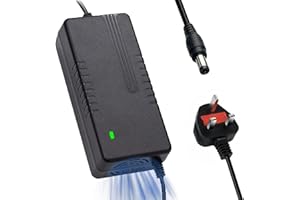 Honszex 42v 2a Electric Scooter Charger, Charger Universal for Electric Scooters, Electric Bicycle, Hoverboards, Balance Bikes, Power Adapter for 36V Lithium Battery with DC5.5 * 2.5 Connector