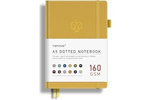TIEFOSSI Cahier à Points, Papier Épais Anti-Saignement de 160GSM, Carnet à Points avec Motif de Constellations, Journal des Gémeaux pour Femmes, 256 Pages de Grille à Points Numérotées
