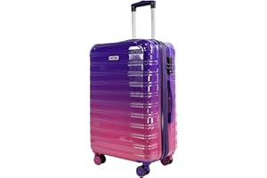 Blade Juego de 3 Maletas ampliables – Maleta rígida – Maleta Ligera con Ruedas – Equipaje de Mano de ABS + PC con candado TSA, 4 Ruedas giratorias – Juego de 3 Maletas de Viaje, Morado, Large, Maleta