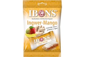 ‎IBONS IBONS Kaubonbons 92 g (Ingwer-Mango)