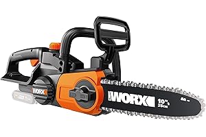 WORX WG322E.9 Akku Kettensäge 20V –​​ Praktische Holzsäge für Einsätze im Garten & Bauarbeiten - mit 25 cm Schnittlänge & automatischer Kettenspannung