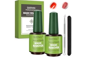 WAYMAYTECY 2 Pezzi 15ml Rimozione Gel Unghie, Kit per Dissolvi Smalto Semipermanente, Non Danneggia le Unghie, Adatto per Gli Appassionati, Saloni/Studi di Manicure, o Quando si è in Viaggio o Fuori Casa