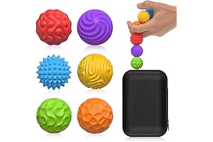 JDSTY Magnetic Balls Fidget Toys for Adults & Teens,6PCS Stress Relief Sensory Toys for Autism ADHD Anxiety,Fun Textures Gadgets,Office Desk Toy,Travel Toy,Stocking Stuffers for Women Men Teen Gift