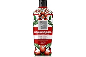 Lady Venezia Bagno Schiuma Idratante e Profumato, Collezione Ceramiche, 400ml (Rosa e Mora)