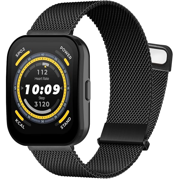 RenSheng Edelstahl-Armband Für Amazfit Bip 5 - 22 Mm, Magnetisch, Verstellbar