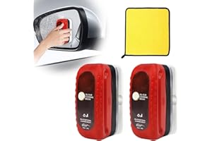‎FOSOLONI Fosoloni 2 Stück Ölfilm-Reinigungsbürste mit 1 Korallenfleece Tuch, Multifunktionale Oil Film Cleaning Brush, Autoscheiben-Ölfilm-Entferner Für Autospiegel, Windschutzscheiben, Autoinnenräume
