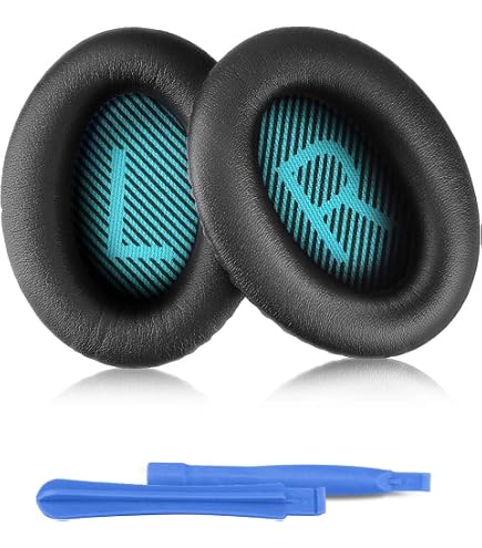 Replacement Ear Cushion Pads (Black) For Bose SoundLink On-Ear OE2 / OE2i Headphones