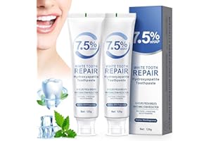 YXTECD 2 Stück Hydroxylapatit Zahnpasta, Hydroxyapatite Toothpaste, Zahnpasta Hydroxylapatit, Fluoridfreie Zahnschmelzreparatur und Linderung von Zahnempfindlichkeit
