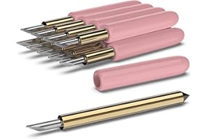 Hadwoer Premium Deep Cutting Blades Compatible with Cricut Maker/Maker 3, Replacement Knife Blade Apply to Cricut Explore Air 2/ Explore 3, Cut Through Thicker Materials with Ease (10 Blades Total)