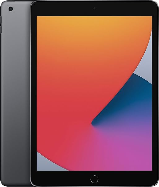 2020 Apple iPad (10.2-inch, Wi-Fi, 32GB) Space Grey (Renewed) - 1