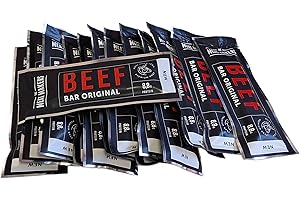 The Meat Makers - Original Beef Bar Snack 300g (12x25g) - Snack de cecina de vaca, cecina humana, snack de carne rico en proteínas