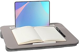 Baoee Lap Desk Tray (Grey, Fits Up to 16 in)