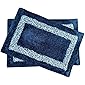 SRX SR Production Glorious Super Soft Cotton Pure Cotton Anti Skid Water Obsorbing Door Mats for Home(Set of 2) (Size…