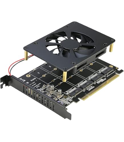 thumbnail image 2 of 4 Port M.2 NVMe S To PCIE X16M Key Ha Drive Reader Ubuy 2 of 10