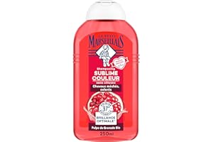 Le Petit Marseillais | Shampooing Sublime Couleur Pulpe de Grenade Bio (flacon de 250 ml) – Shampoing sans silicone pour cheveux méchés et colorés – Soin cheveux pour une brillance optimale