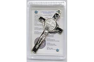 GTBITALY 10.005.11 - Cruz de San Benito, económica, con caja y oración en italiano