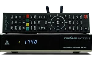 Zgemma H9 Twin with 2 x DVB-S2X Tuners 2 x CI 2 x E2 Linux 4K UHD H.265 / HEVC Satellia TV Receiver + WiFi Antenna Fiwiko