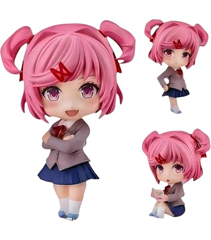 Figurine Monika (Sayori, Natsuki, Yuri) 18 Cm - PVC Haute Qualité - Décoration Anime - Cadeau Pour Fans - Pose Debout