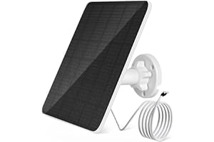 DEHKATA 6W Türklingel-Solarpanel kompatibel mit Video-Türklingel 2，Video-Türklingel 3/3+ und Video-Türklingel 4，3m Ladekabel IP65-Solarpanel mit 5 V Ring door bell solar panel