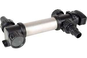 T.I.P. Pool-UV-C-lampa (för pooler och dammar upp till 36 000 liter, 36 W, för att minska bakterieangrepp och algbildning, funktionskontroll via LED-lampa) 30447