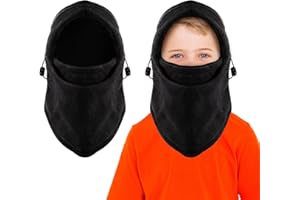 BBTO Passamontagna Invernale Cappello Maschera per Viso Passamontagna Scaldacollo in Pile Termico da Bambini Sport