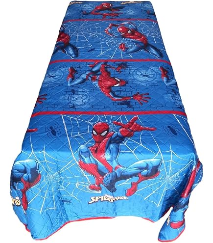 Trapunta Caleffi Spider-Man Spidey – 170x265 Cm, 100% Cotone, Imbottitura 300gr/mq, Fatto In Italia