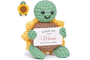 Bafiwu Geburtstagsgeschenk für Mama,Beste Mama Geschenk Geburtstag, Kleine Geschenke für Mama,Handgemachte Positive Schildkröte Glücksbringer