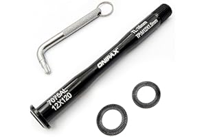 ONIPAX Anti-Theft 12mm Front Hub Thru Axle, Thread M12x1.5mm, L12mmx120/125mm