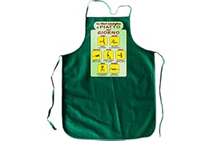 PASSAPAROLA Grembiule da Cucina simpatico, spiritoso,grembiule divertente-umoristico,MADE IN ITALY, 100% Cotone,dimensioni indicative 64x80 cm.