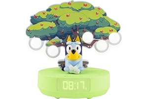 Bigben Veilleuse Musicale et réveil Lumineux avec musiques BLUEY sans Fil - sous Licence Officielle – sur Batterie Rechargeable – Design Original – LUMITREE