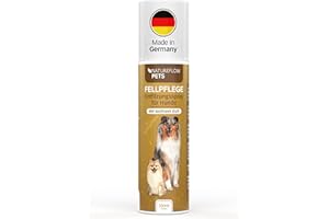 ‎NATUREFLOW Premium 200ml Fellpflege Hund Spray - Made in Germany, Spezielles Entfilzungsspray, Wohlduftend - Hunde Parfüm, Anti Filz, Fell, Zubehör, Hundebedarf, Deo - Fellspray für Hunde von Natureflow